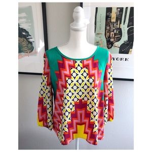 Bright & Colorful Long Sleep Top | Multi-Color